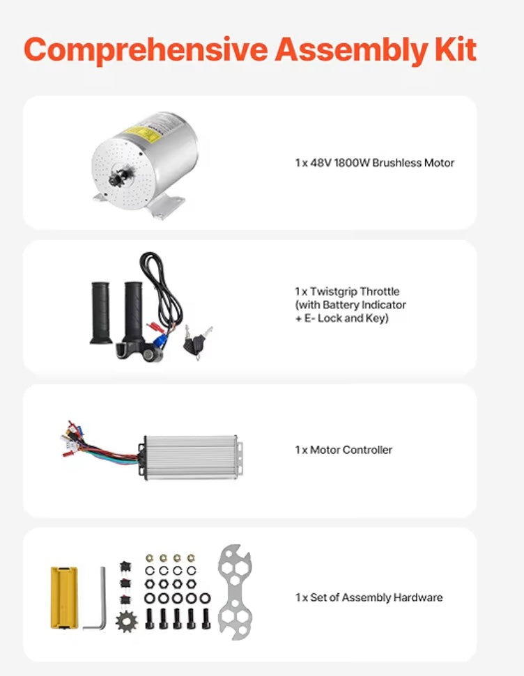 Razor upgrade kit 3000w/72v
