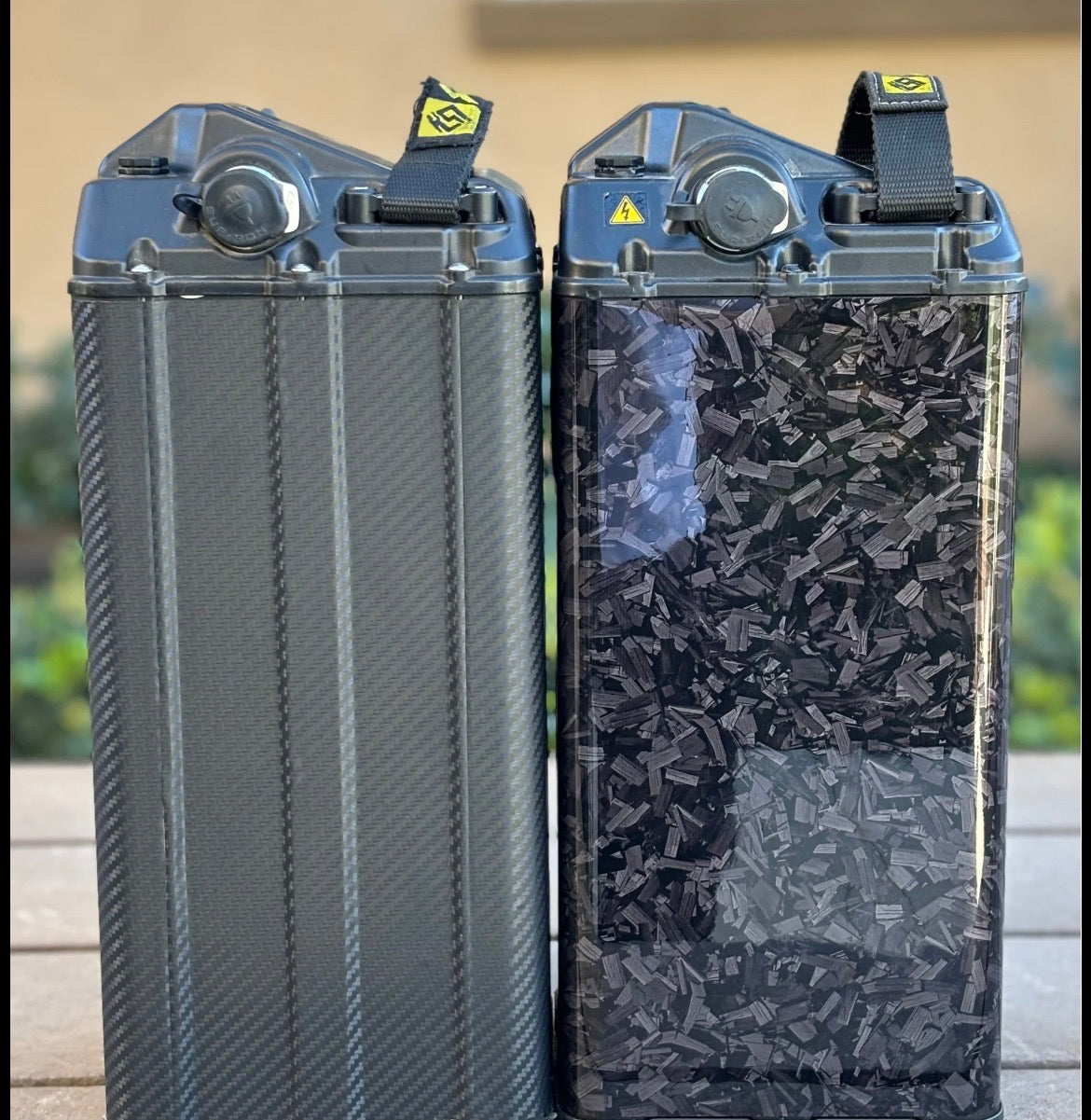 Carbon battery wrap kit