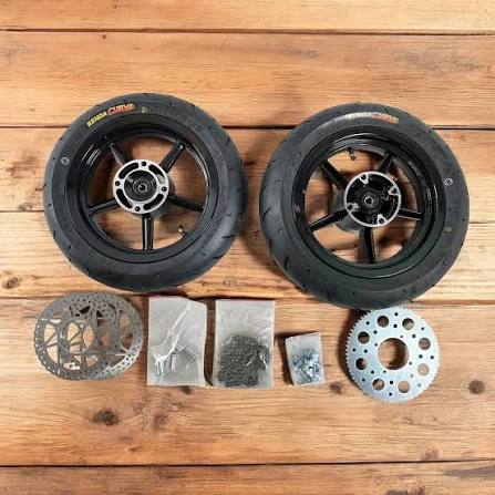 ETM RTR/MOTOTEC/RAZOR/TUTTIO/YOZMA/HEYBIKE 12 Inch Supermoto Wheels